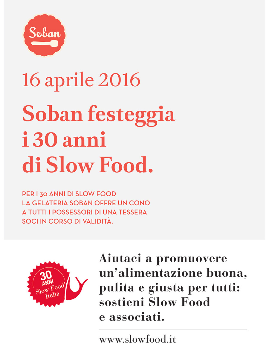 slow food compleanno gelateria soban
